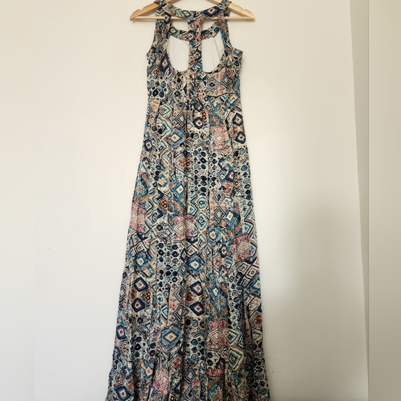 Tribal Print Maxi Bohemian Dress Size S - Picture 5 of 13